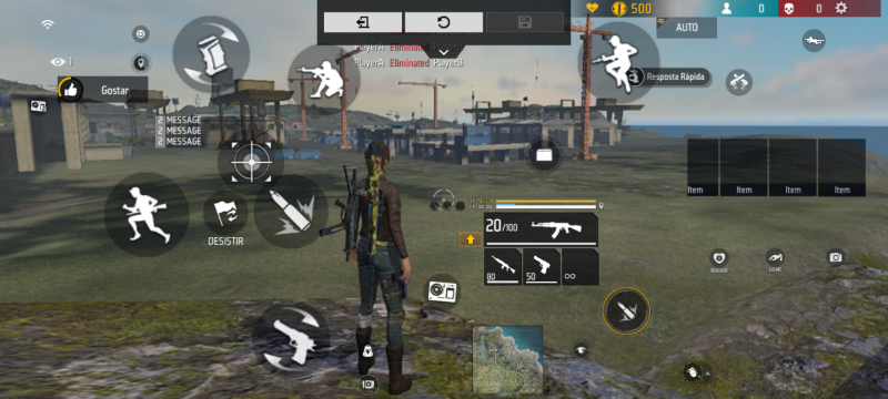 HUD Free Fire sadx2.0 — layout personalizado para celular