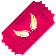 Ticket Calça Vermelha Angelical no Free Fire - item Épico