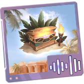 Pacote de voz Tesouro Perdido no Free Fire - item Épico