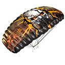 Paraquedas - Terra Arrasada no Free Fire - item Épico