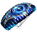 Paraquedas - Estrela Cadente Cintilante no Free Fire - item Épico