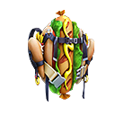 Mochila - Lanche pra Levar no Free Fire - item Épico