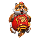 Mochila - Tigre de Ouro no Free Fire - item Artefato