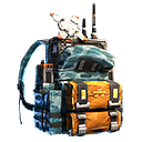 Mochila - Rádio portátil no Free Fire - item Mítico