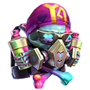 Mochila - Maldição Colorida no Free Fire - item Épico