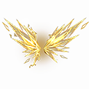 Mochila - Raios Dourados no Free Fire - item Mítico