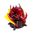 Espólio - Dragão Flamejante no Free Fire - item Mítico