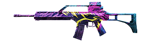 G36 - Pavor Violeta no Free Fire - item Raro