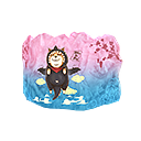 Parede de Gel - Shiba Feliz