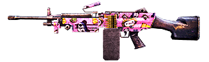 M249 - Rosa impressionante no Free Fire - item Raro