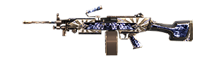 M249 - Mandachuva no Free Fire - item Raro