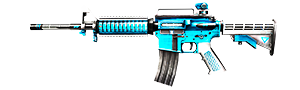 M4A1 - Gelo Azul no Free Fire - item Raro