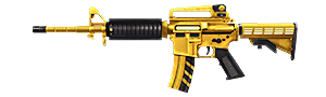 M4A1- Dourada no Free Fire - item Raro