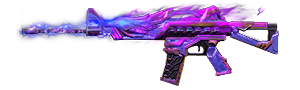 M4A1 - Griffin Roxo no Free Fire - item Mítico