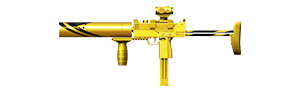 MAC10- Dourada no Free Fire - item Raro