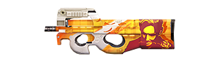 P90 - Antiquada no Free Fire - item Raro
