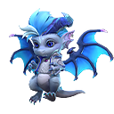 Traje de Pet: Drakinho Congelante no Free Fire - item Raro