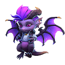 Traje de Pet: Drakinho Galático no Free Fire - item Épico