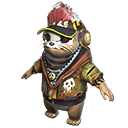 Traje de Pet: Lontreta Plutônio no Free Fire - item Raro