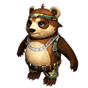 Traje de Pet: Panda Selvagem no Free Fire - item Raro