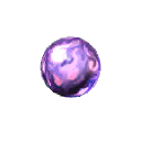 Bola de fogo roxa