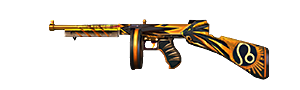 Thompson Especial T26: Leão no Free Fire - item Raro