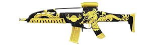 XM8 - Dragão Dourado no Free Fire - item Raro
