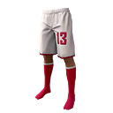 Bermuda Branca N.º 13 no Free Fire - item Raro