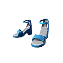 Azul da cor do mar (Calçado)