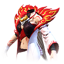 Mascarada Flamejante no Free Fire - item Mítico