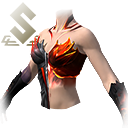 Cólera do Dragão (Torso) no Free Fire - item Mítico+