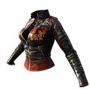 Jaqueta Fúria da Guerra no Free Fire - item Raro