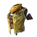 Colete T16 Ouro no Free Fire - item Épico