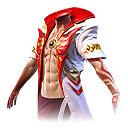 Mascarado Flamejante no Free Fire - item Mítico