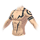 Ryomen Sukuna Tatuado (Torso) no Free Fire - item Mítico+
