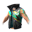 7rovão Neon (Torso) no Free Fire - item Épico