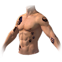 Gato Tatuado (Torso) no Free Fire - item Mítico