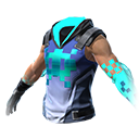 Gamer Retrô (Torso) no Free Fire - item Mítico