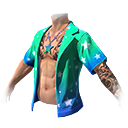 No Estilo Praiano (Torso) no Free Fire - item Épico+