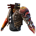 Lutador Flamejante (Torso) no Free Fire - item Épico