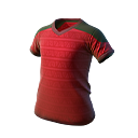 Camiseta Vermelha N.º 10 no Free Fire - item Raro
