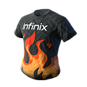 Camiseta Infinix no Free Fire - item Raro
