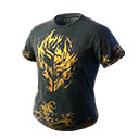 Camiseta Clã dos Dragões Esquecidos no Free Fire - item Raro