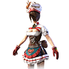 Conjunto Top Pastry Chef no Free Fire - item Épico