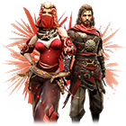 Conjunto Casal Persa no Free Fire - item Épico