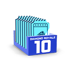 Conjunto 2 do Diamante Royale no Free Fire - item Raro