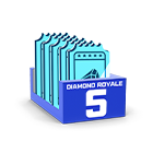 Conjunto 1 do Diamante Royale no Free Fire - item Raro