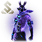 Conjunto Coelhão Galático no Free Fire - item Mítico+