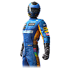 Conjunto Macacão McLaren no Free Fire - item Épico