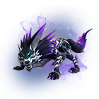 Conjunto Pet Lupino Gótico no Free Fire - item Mítico